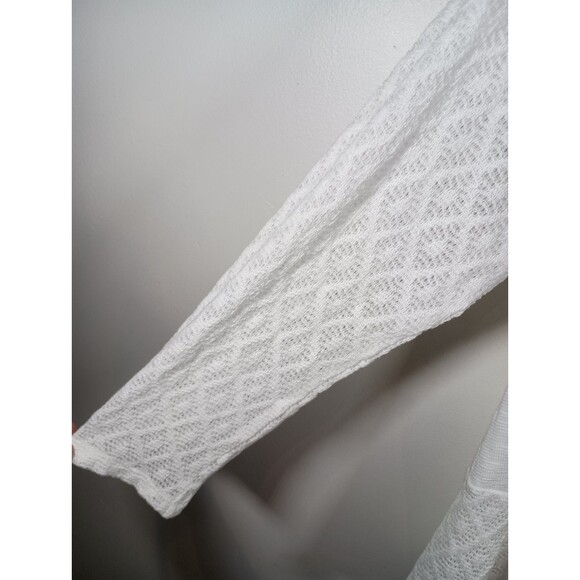 Style& Co Womens White Ivory Semi Sheer Handkerchief Sweater Plus Size 3X - Picture 4 of 8